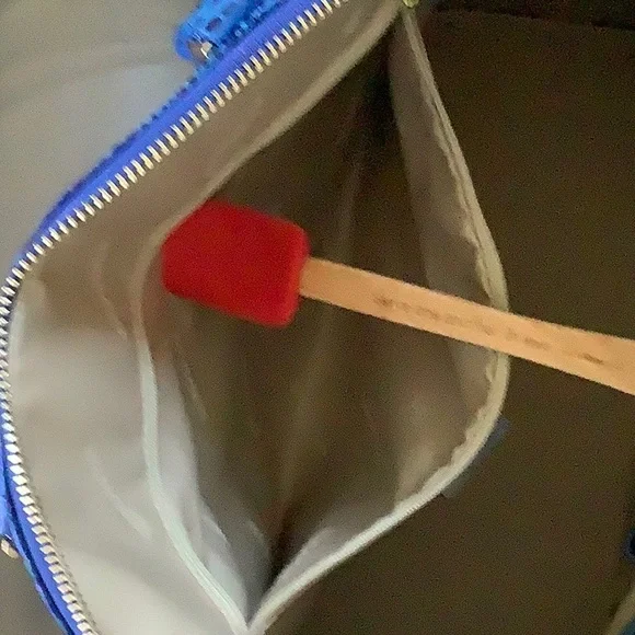 Brahmin Blue Embossed Shoulder Bag - Picture 5 of 5